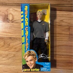 Aaron Carter Collectible Doll in gray and black outfit